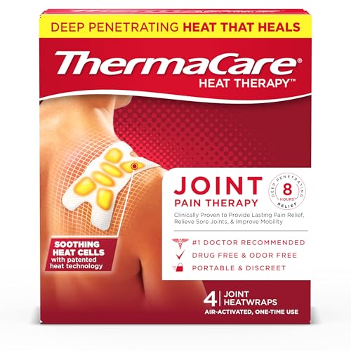 ThermaCare Multi-Purpose Heat Wraps for Joint & Muscle Pain - 4 Patches