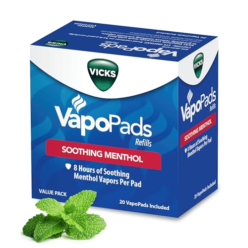 Vicks VapoPads - Soothing Menthol Vapor Pads, 20 Count (VSP-19)
