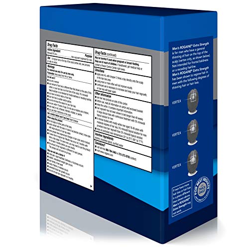 Rogaine 5% Minoxidil Topical Solution – Value Pack (3x 60mL Bottles)