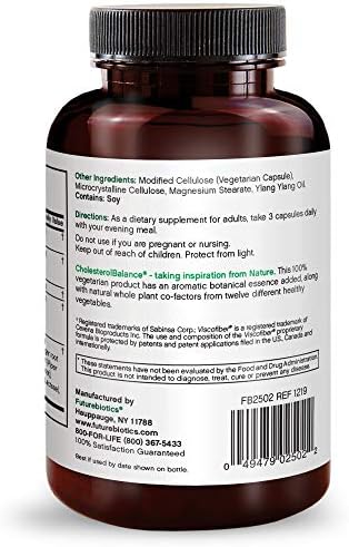 FutureBiotics Cholesterol Balance - Heart Health Support - 90 Vegetarian Capsules