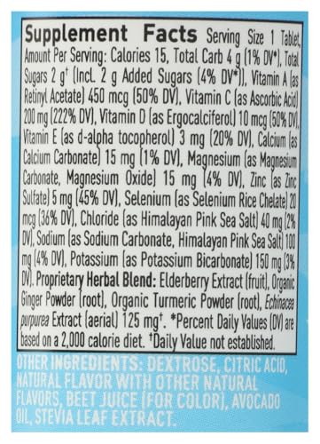 NUUN Immunity Blueberry Tangerine Enhanced Hydration Tablets - 10 Tablets