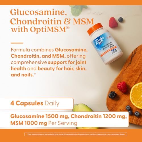 Doctor's Best, Glucosamine Chondroitin MSM, 360 Veggie Capsules
