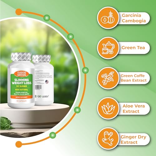Oladole Natural Weight Loss Pill with Diet Support - Powerful Fat Burning Slimming Supplement