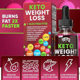 Keto Weight Loss Diet Drops, Natural Appetite Suppressant, Fat Burner for Women and Men with Apple Cider, Green Coffee Bean Extract, Cinnamon, Cayenne Pepper Metabolism Booster