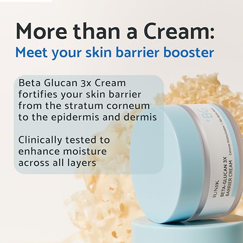 IUNIK BETA-GLUCAN BARRIER MOISTURIZER WITH SHEA BUTTER & PANTHENOL FOR DRY/SOFTENED SKIN