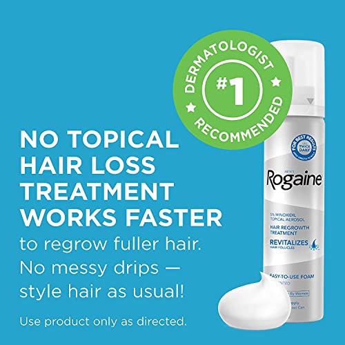 Rogaine Men’s Hair Regrowth Treatment – Triple Pack (3x 2.11oz Minoxidil Solution)