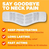 ThermaCare Neck & Shoulder Heat Wraps - Portable Pain Relief Patches for Sore Muscles, 5 Count, HSA/FSA Eligible