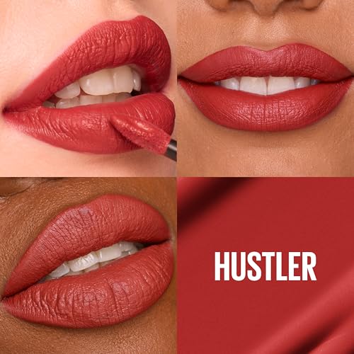 Maybelline Super Stay Matte Ink Liquid Lipstick - 16H Wear - Hustler - Red Brown