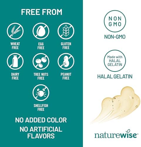 NatureWise Omega-3 Fish Oil Supplement - Extra Strength Formula for Heart & Brain Health