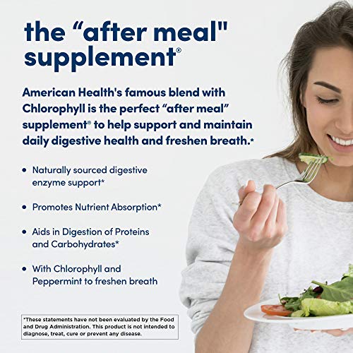 American Health Papaya Enzyme with Chlorophyll - 250 Chewable Tablets