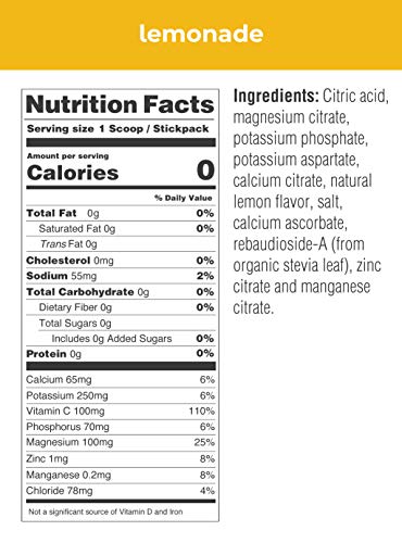 Ultima Replenisher Lemonade Electrolyte Powder - 20 Pack (0.12oz Each) - Hydration & Recovery