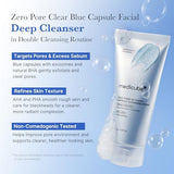 Medicube Zero Pore Clear Blue Capsule Facial Cleanser - Korean Skincare for Blackhead & Pore Care