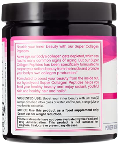 Neocell Super Collagen Powder - Hydrolyzed Types 1 & 3, Unflavored, 7 oz