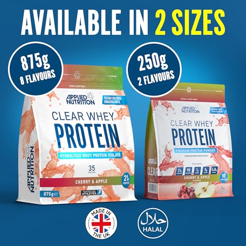 Applied Nutrition Clear Whey Isolate - High Protein Powder, Fruit Juice Style Flavors | Strawberry & Raspberry