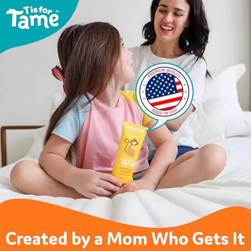 T is for Tame All-Natural Hair Taming Cream for Kids - Frizz & Flyaway Control with Coconut Oil