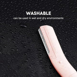 3 Pack Eyebrow Razors - Stainless Steel Facial Hair Remover for Women & Men
