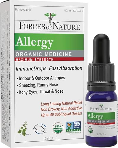 Forces of Nature Organic Maximum Strength Allergy ImmuneDrops (10 ml)