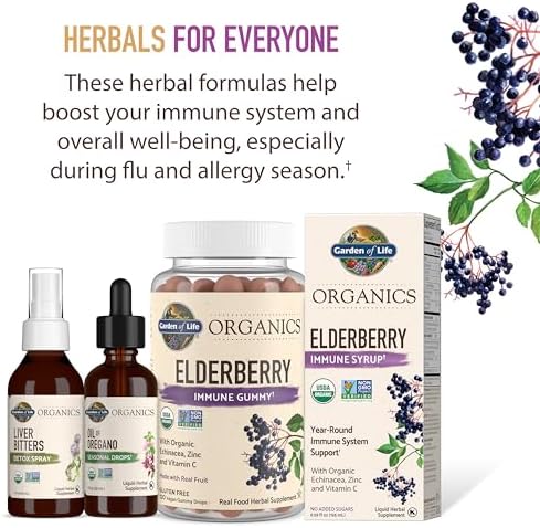 Garden of Life MyKind Organics Elderberry Immune Support Gummies - 120 Vegan Gummies