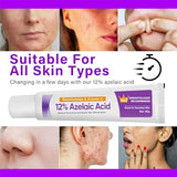 Azelaic Acid Serum Booster 12% with Hyaluronic Acid & Niacinamide - Balances Sebum, Smooths Skin & Cleanses Pores - 1pcs