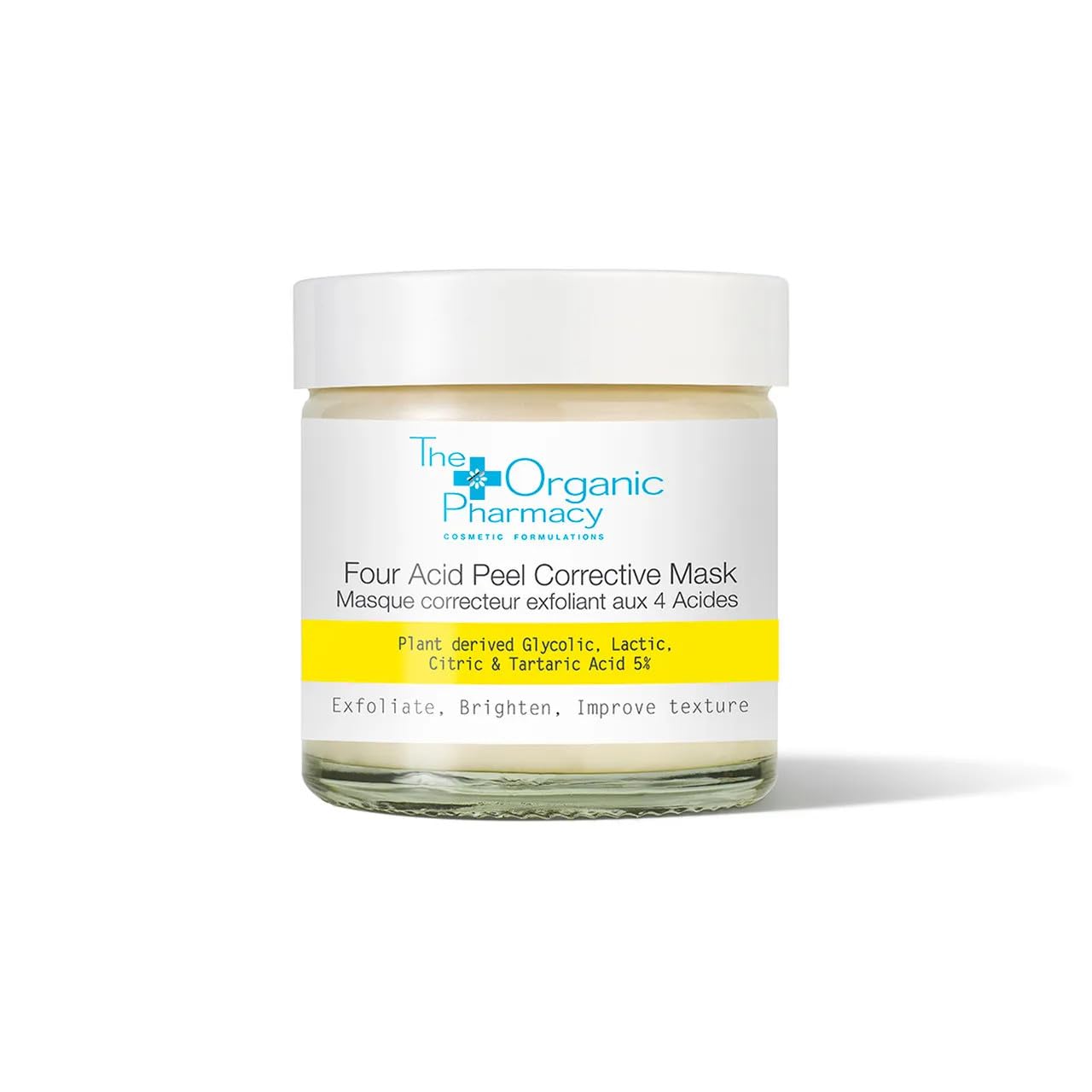 The Organic Pharmacy Four Acid Peel Corrective Mask 60ml - Exfoliate, Brighten, Improve Texture