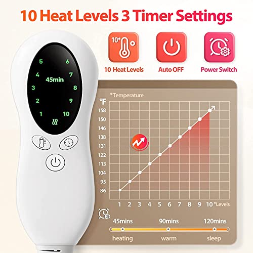 Large Electric Fast Heating Pad for Neck & Shoulders (16x24in)