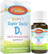 Carlson Baby's Super Daily D3 Infant Vitamin D3 Drops 400 IU, 10.3ml