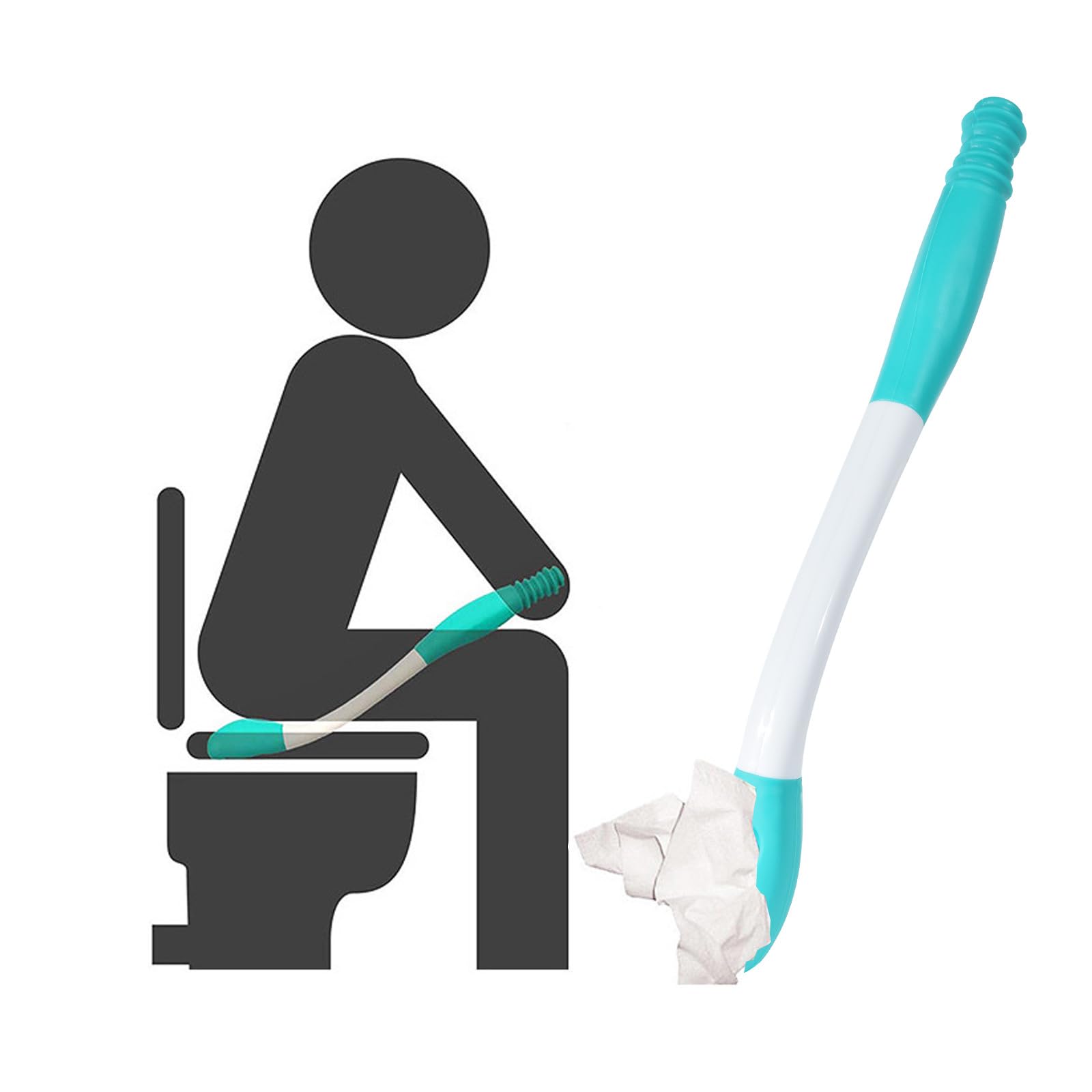 Toilet Aid Long Reach Comfort Wipes - 15 Inch Extension