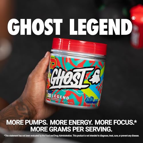 GHOST Legend Pre-Workout Powder - Blue Raspberry (30 Servings)