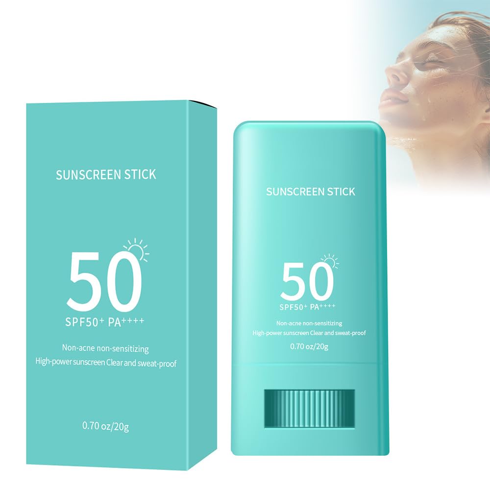 Hydrating SunStick SPF50+ with Hyaluronic Acid, Waterproof Face Body Sunscreen for All Skin Types