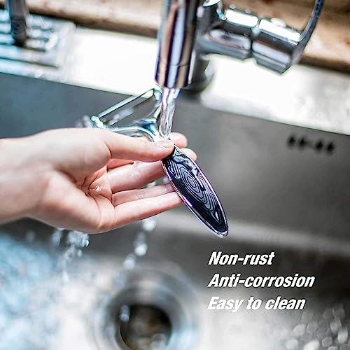 CW Rotary Vegetable & Fruit Peeler - Stainless Steel Blade with Anti-Slip Handle