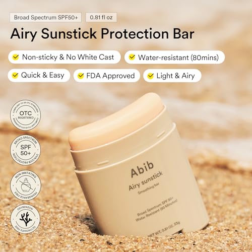  ważne Airy & Quick Sunstick DUO Broad Spectrum SPF50+ Korean Sunscreen Stick with Sun ещё Alternating Effect and Lawn Masks