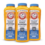 Arm & Hammer Talc-Free Foot & Shoe Powder - Odor & Moisture Control (7oz, 3 Pack)