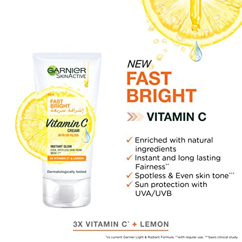 Garnier Fast Bright Day Cream with 3x Vitamin C - 50ml