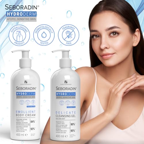 SEBORADIN Hydroderm Body Lotion & Cream for Sensitive, Dry & Atopic Skin | 400ml