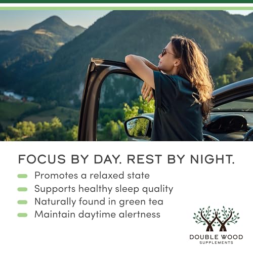 L-Theanine 200mg - 120 Soy-Free Capsules for Calm Focus & Stress Relief Synergy