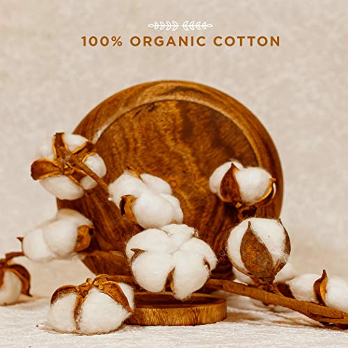 Pee Safe Organic Cotton Sanitary Pads - Biodegradable Quarterly Pack of 32 (14 Regular + 18 Overnight)