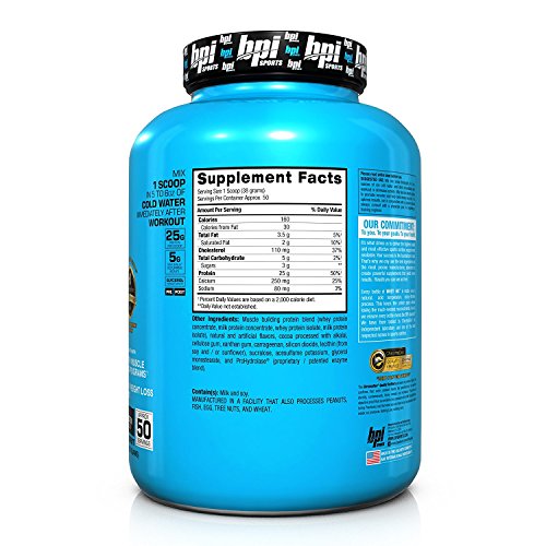 BPI Sports Whey-HD Premium Whey Protein - Chocolate Cookie, 4.75 lbs