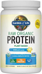 Vegan Protein Powder - Vanilla Protein Powder, Organic Protein Powder, 22g Plant Based Protein & BCAAs, Probiotics & Digestive Enzymes - Garden of Life Protein Powder, Gluten & Lactose Free 1.5 LB