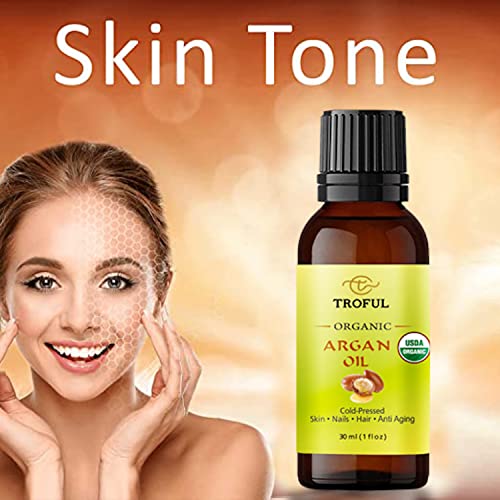 100% Pure Cold Pressed Moroccan Organic Argan Oil (30ml) - Hair, Skin & Nail Treatment