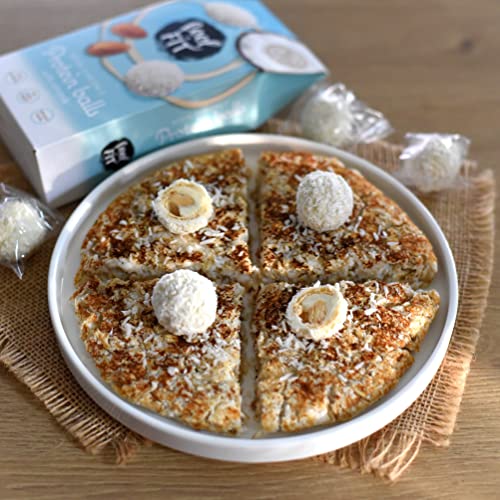 Premium Feel Fit Coconut Protein Wafer Balls with Almonds - 63g Sugar-Free Snack