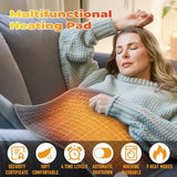 Yakiter Electric Fast Heat Pad for Back & Cramps Relief – 12" x 24"