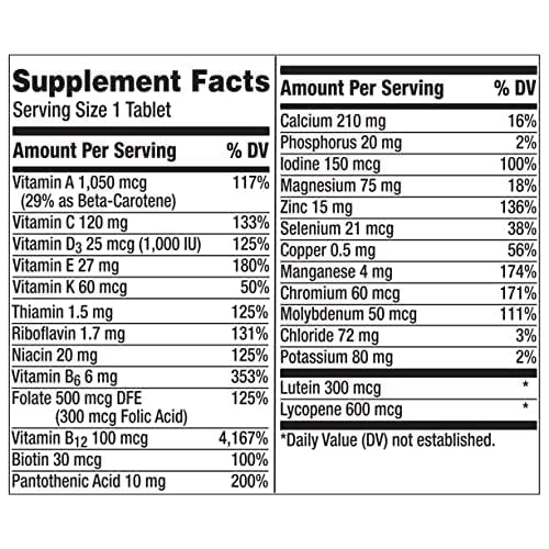 Centrum Silver for Men Over 50 Multivitamins, 200 Tablets