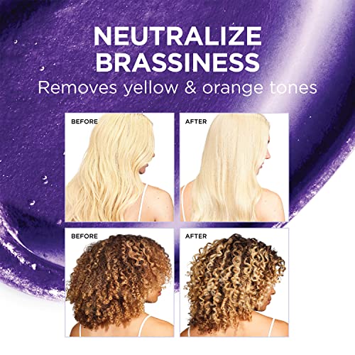 L'Oréal Paris EverPure Ultra Pigmented Anti-BRASS Purple Rinse-Out Mask for Bleached/Ombré/Highlighted Hair, 3 Ounce