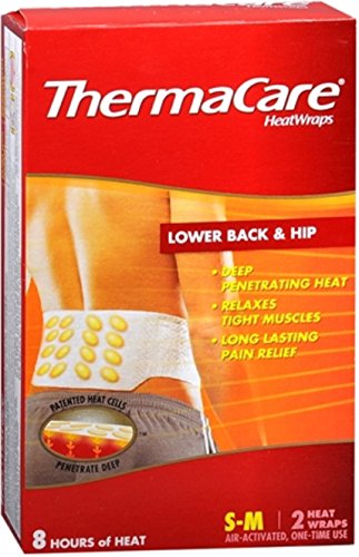 ThermaCare Small-Medium Back Therapy HeatWraps - 2 Count (Pack of 3)