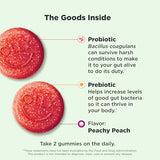 OLLY Probiotic & Prebiotic Gummies for Digestive Health | Non-GMO, Gluten-Free, 500 Million CFUs