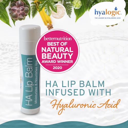 Hyalogic HA Lip Balm - Hyaluronic Acid & Coconut Oil - Unflavored - 1 Stick