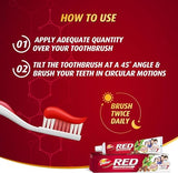 Dabur Red Ayurvedic Toothpaste - Healthy Gums & Strong Teeth (2x200g Value Pack)