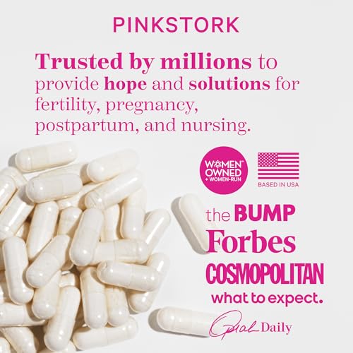 Pink Stork Labor Prep - Evening Primrose Oil & Red Raspberry Leaf Capsules (60ct)