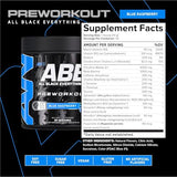 All Black Everything Pre-Workout Powder - 30 Servings | Blue Razz | 350mg Caffeine