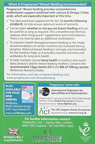 Vitabiotics Pregnacare Breast-Feeding Tablets with DHA - 84 Count